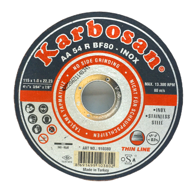 INOX METAL CUTTING DISC 115MMX1.0X22 (5347)