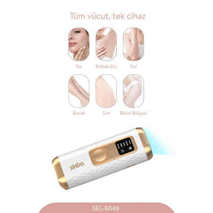 IPL BUZ LAZER EPİLATÖR - EPİLASYON CİHAZI 5 FARKLI MOD - LCD EKRAN TÜM VÜCUT UYGUN SEL-6049 (5347)