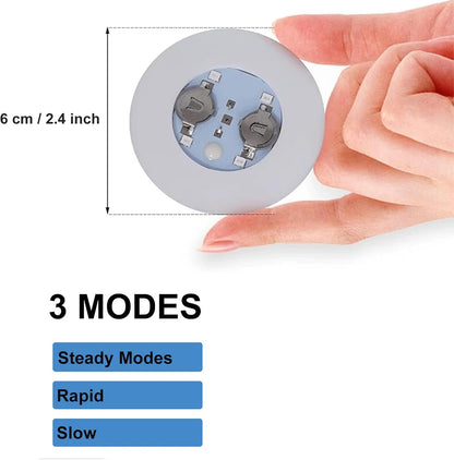 قاعدة أكواب مضيئة لاصقة بثلاثة أوضاع LED