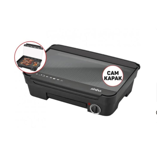 Sinbo Electric Grill with Glass Lid