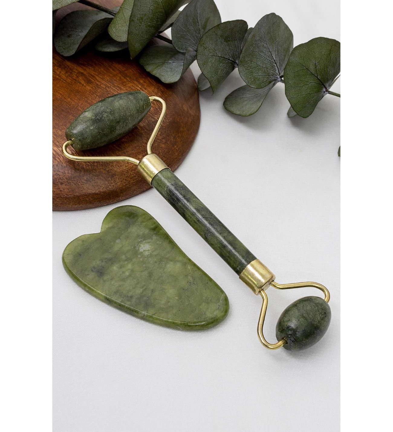 Jade Roller Gua Sha Stone Set