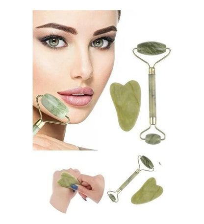 Jade Roller Gua Sha Stone Set