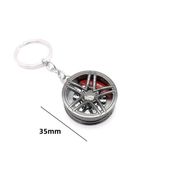 Wheel Rim Keychain