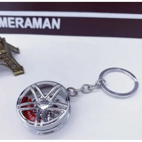 Wheel Rim Keychain