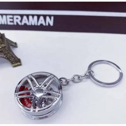 Wheel Rim Keychain