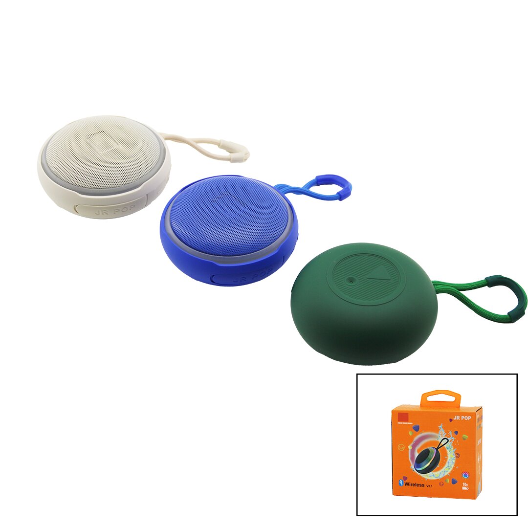 JR POP MINI UFO MODELLO BLUETOOTH WIRELESS V5.1 مكبر صوت قابل لإعادة الشحن بمنفذ USB - مع إضاءة (5347)