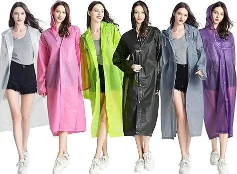 Kadın Erkek Yağmurluk Kapüşonlu Çıtçıtlı Eva Raincoat (5347)