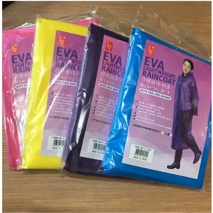 Kadın Erkek Yağmurluk Kapüşonlu Çıtçıtlı Eva Raincoat (5347)