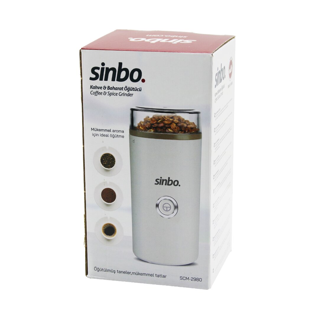 KAHVE - BAHARAT ÖĞÜTÜCÜ MAKİNE  2 BIÇAKLI ÇELİK ÖĞÜTME HAZNESİ  70GR ÖĞÜTME AC MOTOR=180W SCM-2980 (5347)