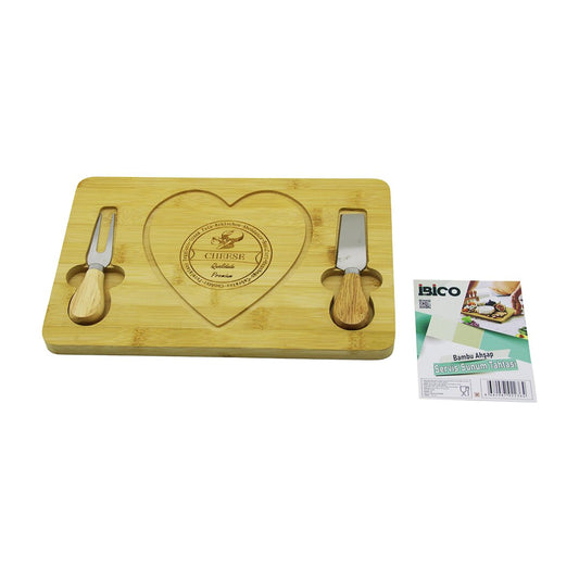 KALPLİ BIÇAK SAĞ-SOLAHŞAP BAMBU KAHVALTI PEYNİR SUNUM PANO2 BIÇAK=AHŞAP SAP19X29X1.5CM (5347)
