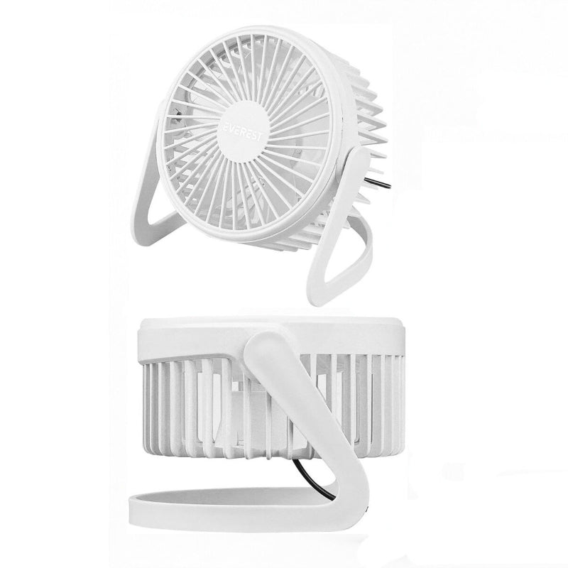 Masaüstü Mini USB Fan - PVC Gövdeli - 360° Ayarlanabilir