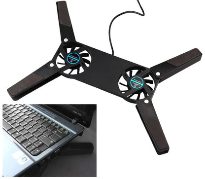 Foldable Laptop Cooler with 2 fans (5347)