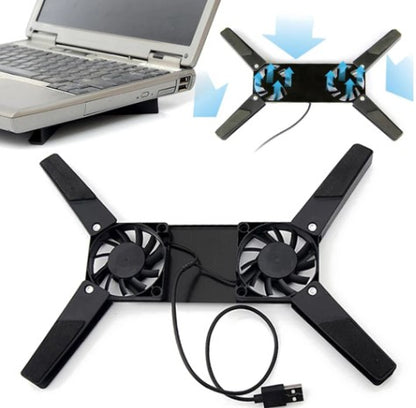 Foldable Laptop Cooler with 2 fans (5347)