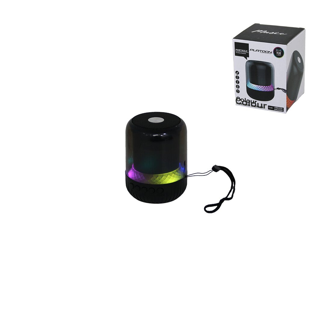 KAVANOZ MODELİ - MİKA GÖVDE BLUETOOTH WİRELESS MİNİ HOPARLÖR SPEAKER USB ŞARJLI - IŞIKLI 5W PL-4445 (5347)