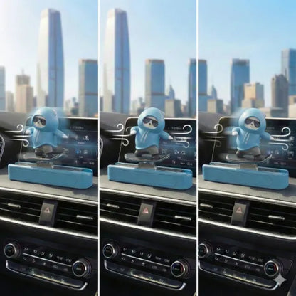 Skateboard Figurine Car Phone Number Display