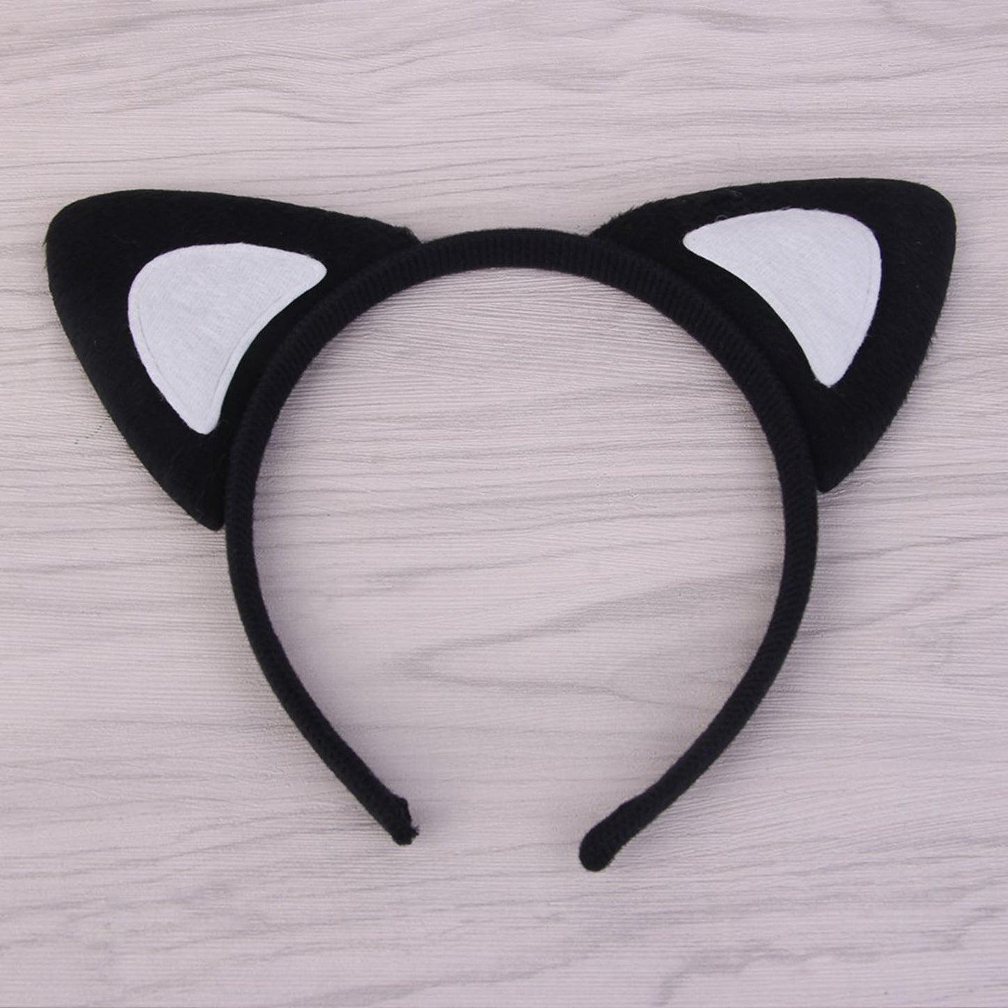 Kedi Kulak Taç Siyah İçi Beyaz Renk Pofuduk 15X17 cm (5347)