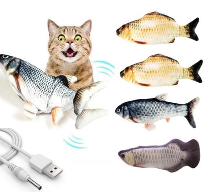 Rechargeable Moving Fish Cat Toy