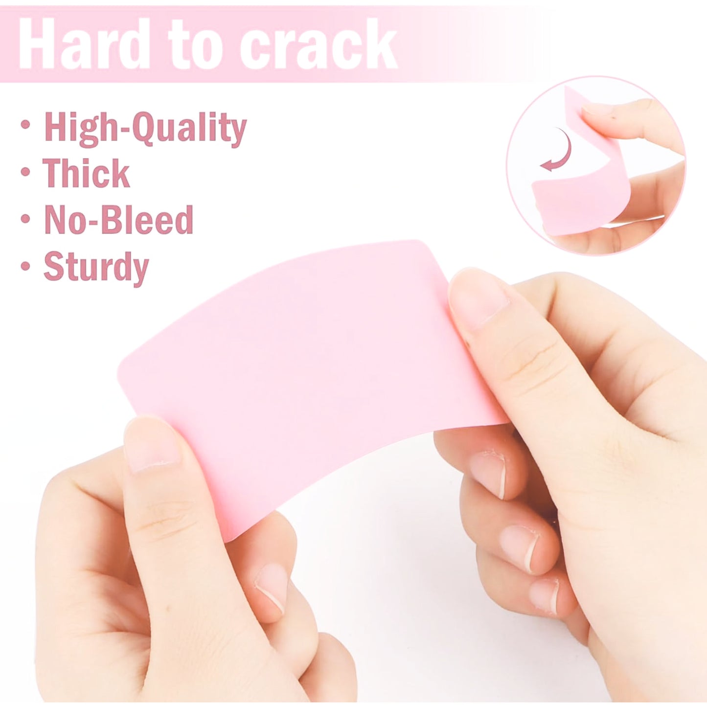 Boş Kelime Kartları 5x8 cm - 50 Adet Oval Kenarlı | Tabu & Not Kartları - Yeşil