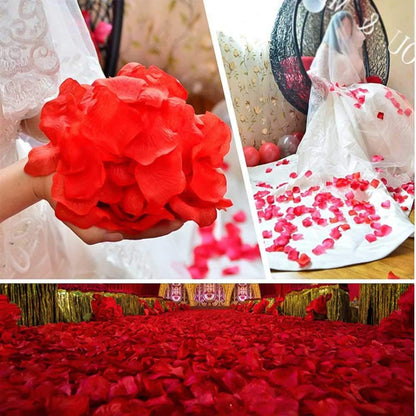 Red Rose Petal Shaped Confetti - 5 Packs 500 Pieces (5347)