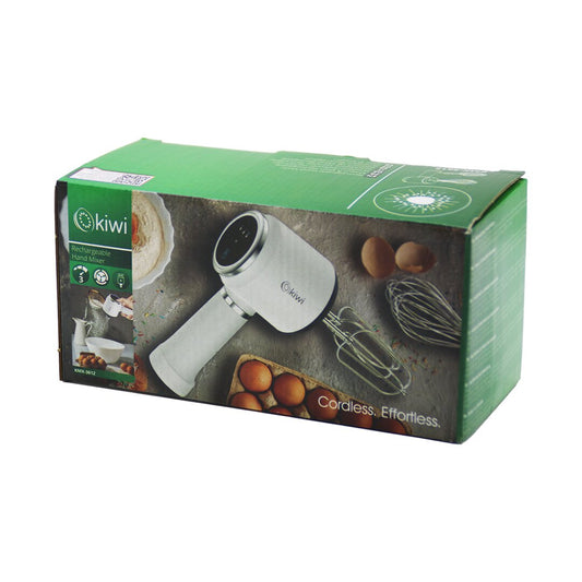 KİWİ KMX-3612 USB ŞARJLI MİKSER 2 X 2-MODEL ÇIRPICI = 4PCS 20W 3-KADEME HIZ=IŞIKLI GÖSTERGE Lİ-İON PİL:1500mAh (5347)