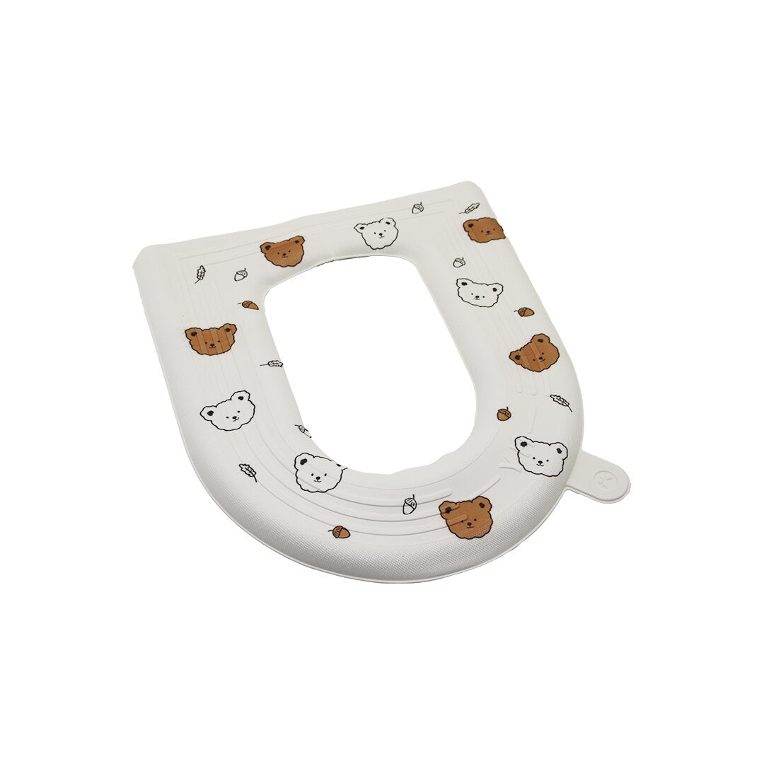 TOILET SEAT COVER PATTERNED EVA PAD WITH LIFTING TAB ADHESIVE (5347)