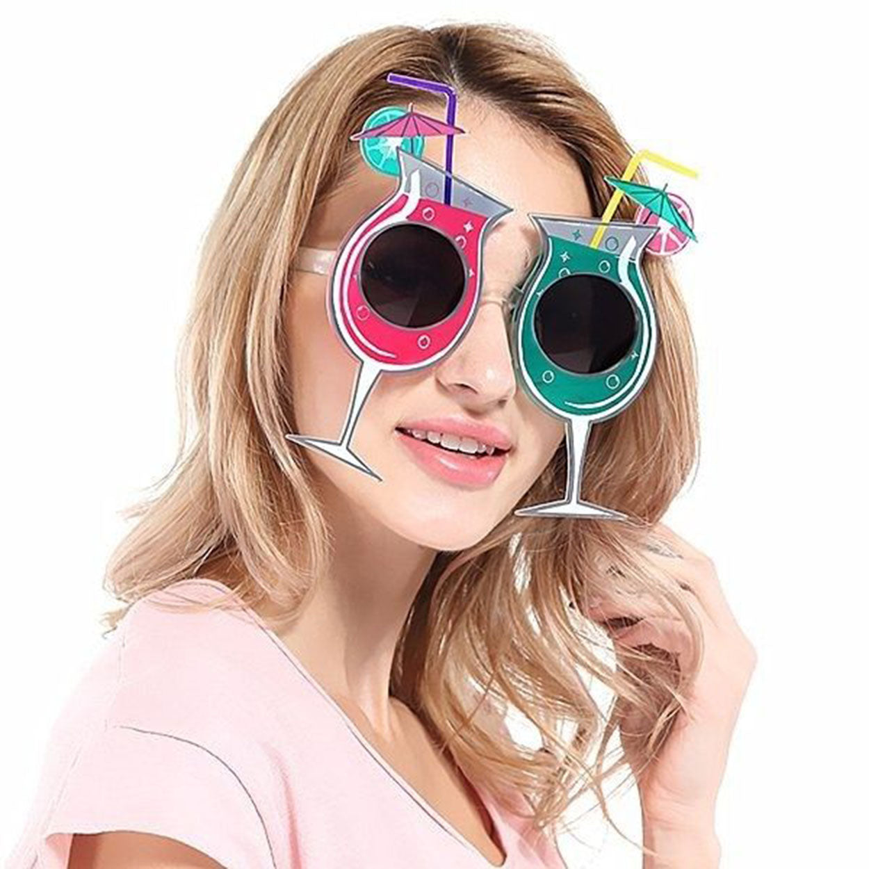 نظارة حفلات صيفية بطابع هاواي استوائي 15 × 16 سم (5347)