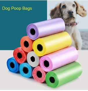 Köpek Dışkı Poşeti 4lü Düz Renk Set (5347)