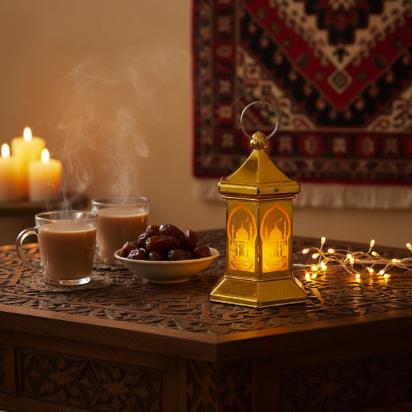 Ramadan-Themed Hexagonal Dome LED Lamp