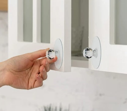 Crystal Look Handle Set
