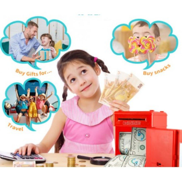 Electronic Password Safe Automatic ATM Money Box