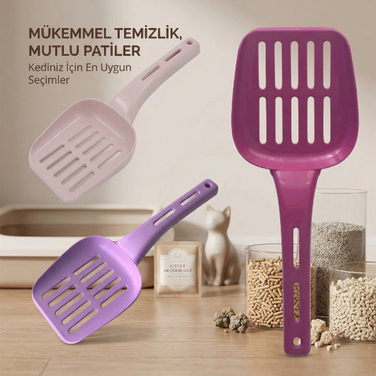 مجرفة رمل قطط بلاستيكية