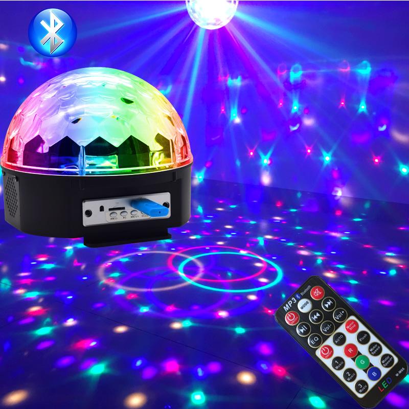 Küre Disko Topu Müzik Çalar Renkli Lazer Işıklı Bluetooth (5347)