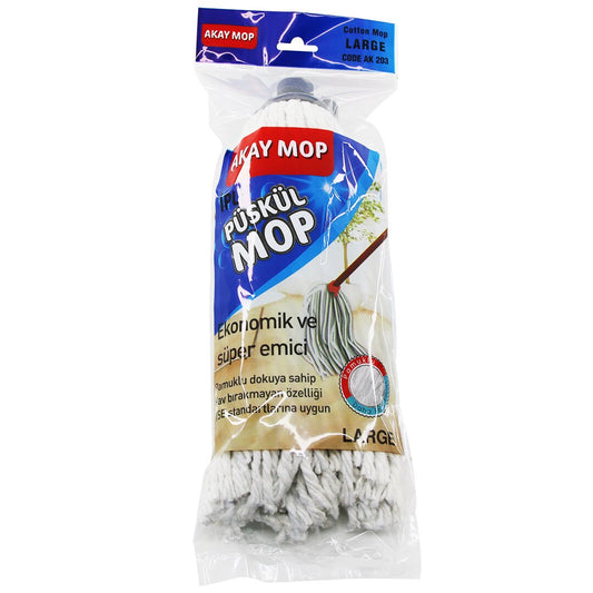 LARGE BRAIDED YARN TASSEL COTTON MOP (5347)