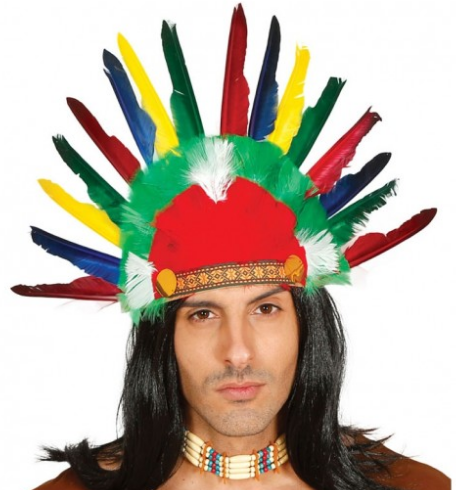 Colorful Native American Headdress Hat