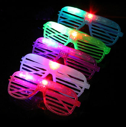 نظارات مصاريع ملونة مضيئة LED - 12 قطعة