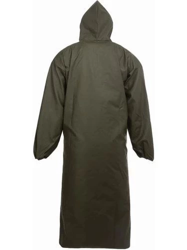 Harbor, Hunter, Fisherman, Courier Hooded Raincoat - Khaki