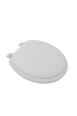 LUXURY WHITE SOFT TOILET SEAT PUFF (5347)