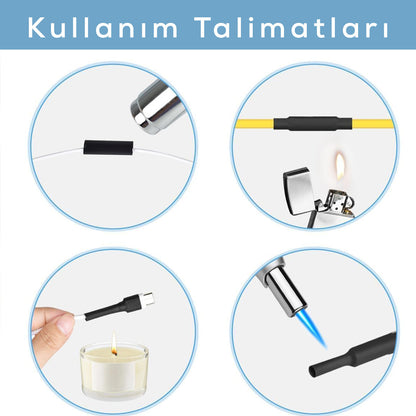 MAKARON KABLO TAMİR SETİ ISIYLA BÜZÜŞMELİ DARALAN HORTUM (5347)