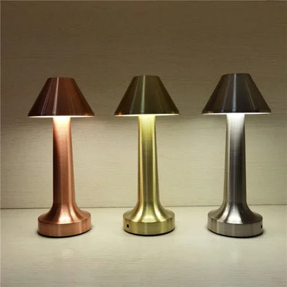 Mushroom Lamp Decorative Table Lamp USB Rechargeable Touch Control Eye-Caring Artistic Bedside Light for Bedroom Living Room Study Restaurant (5347)