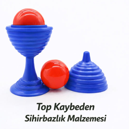 Mavi Renk Sihirli Kupa Top Kaybetme Oyunu 7 cm (5347)