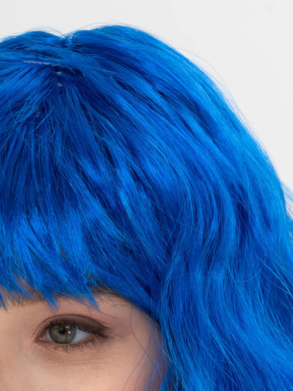 Blue Long Wavy Party Wig (5347)
