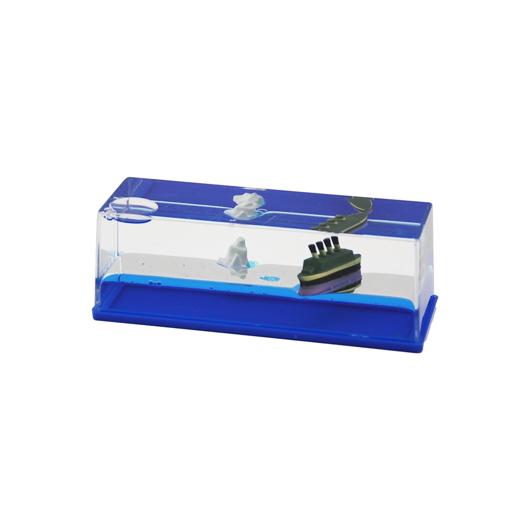 MAVİ SU GEMİ - ADA D.GEN MİKA YÜZEN BATMAYAN DEKORATİF BİBLO AKVARYUM5.2X15.2X5.3CM (5347)