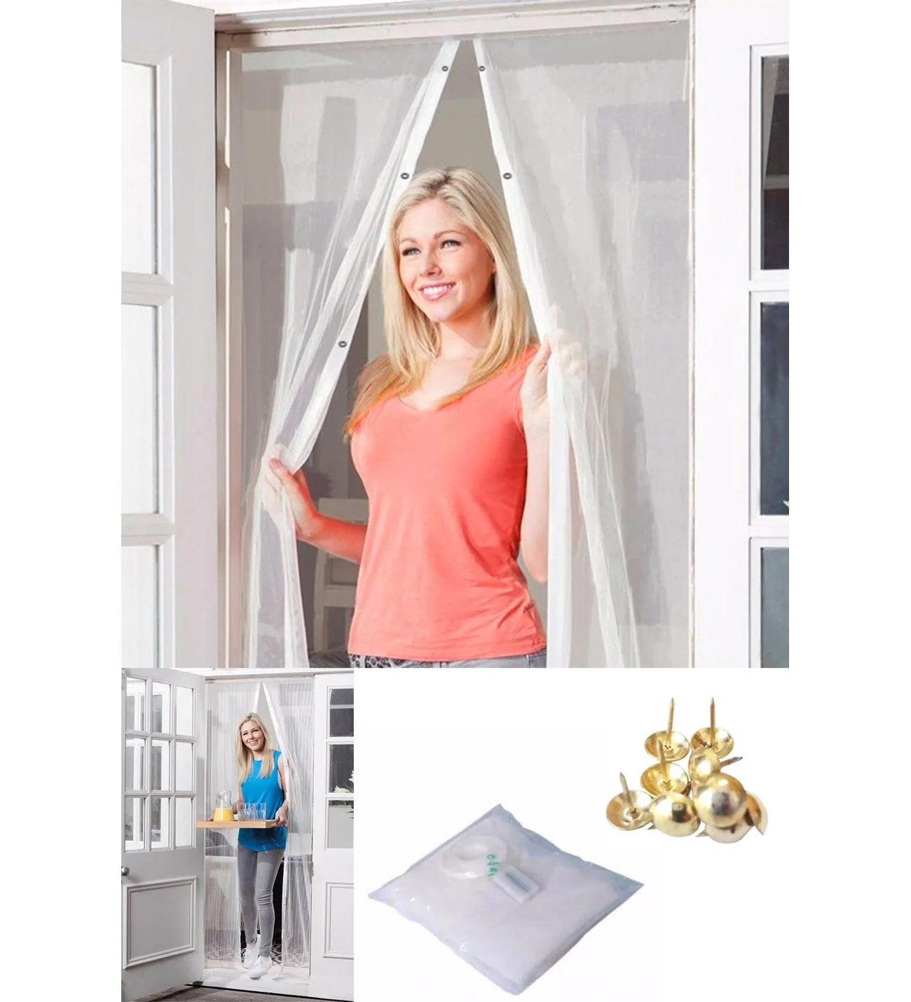 Magnetic Screen Door Curtain 105 x 205 cm (5347)