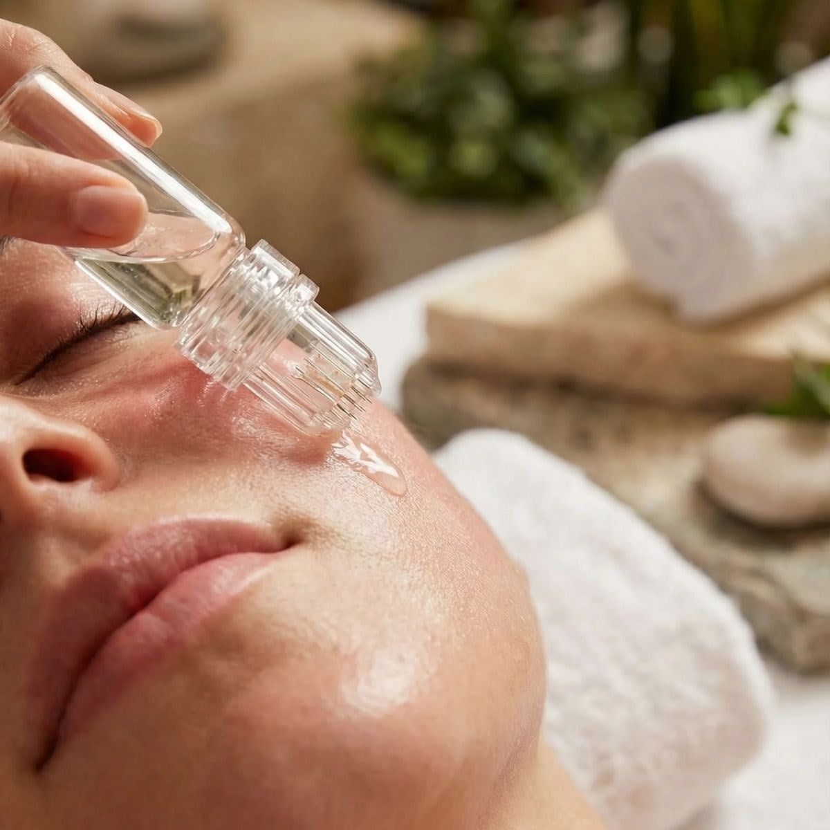 Mikro İğne 64 lü Cilt Bakım Serumu - Yüz ve Boyun için Anti-Aging, Gözenek Sıkılaştırıcı Serum (5347)