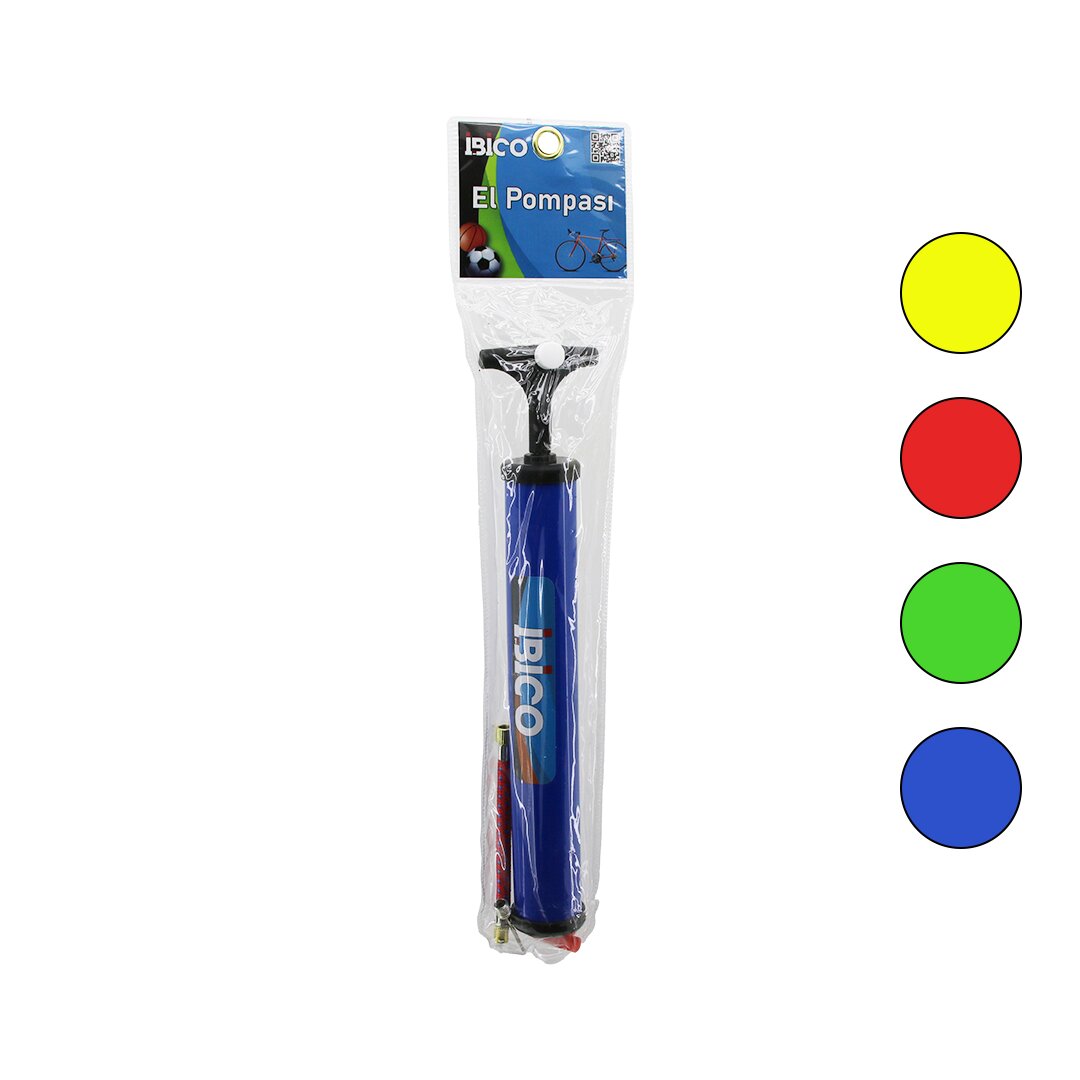 MINI HAND PUMP BICYCLE - BALL 28 CM PUMP HOSE - BALL NEEDLE - NOZZLE (5347)