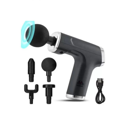 Mini Professional Rechargeable Massage Gun with 4 Heads KH-800 (5347)