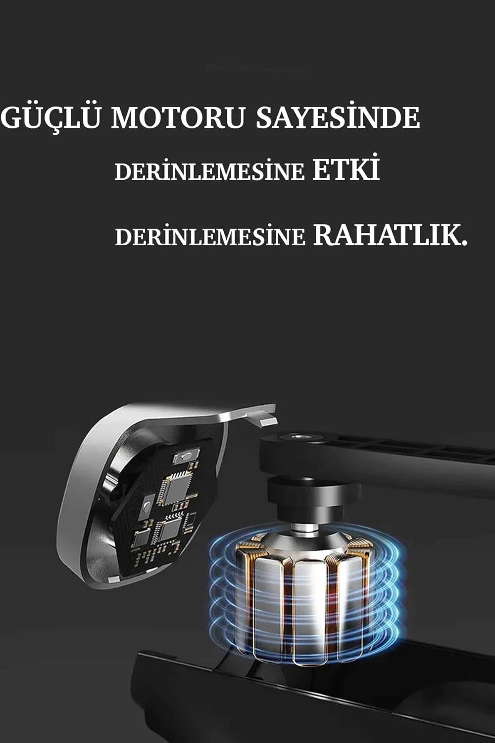 Mini Professional Rechargeable Massage Gun with 4 Heads KH-800 (5347)