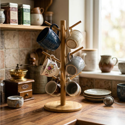 MİX ALTLIK =YUVARLAK - KARE BARDAK - FİNCAN ASACAK BAMBU - AHŞAP 35CM (5347)