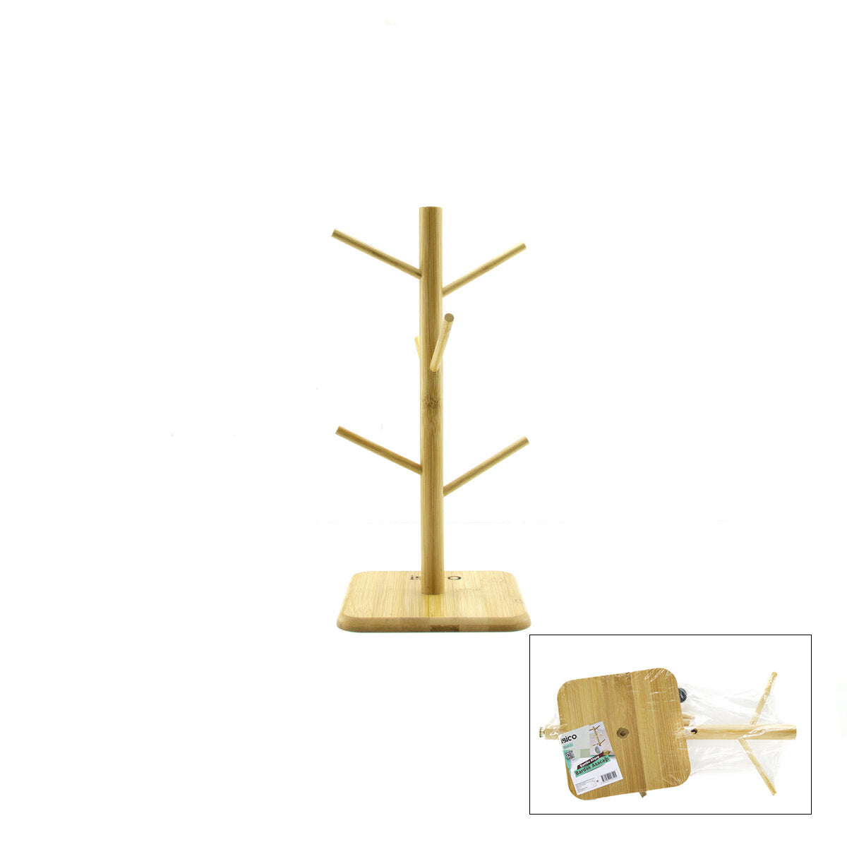 MİX ALTLIK =YUVARLAK - KARE BARDAK - FİNCAN ASACAK BAMBU - AHŞAP 35CM (5347)