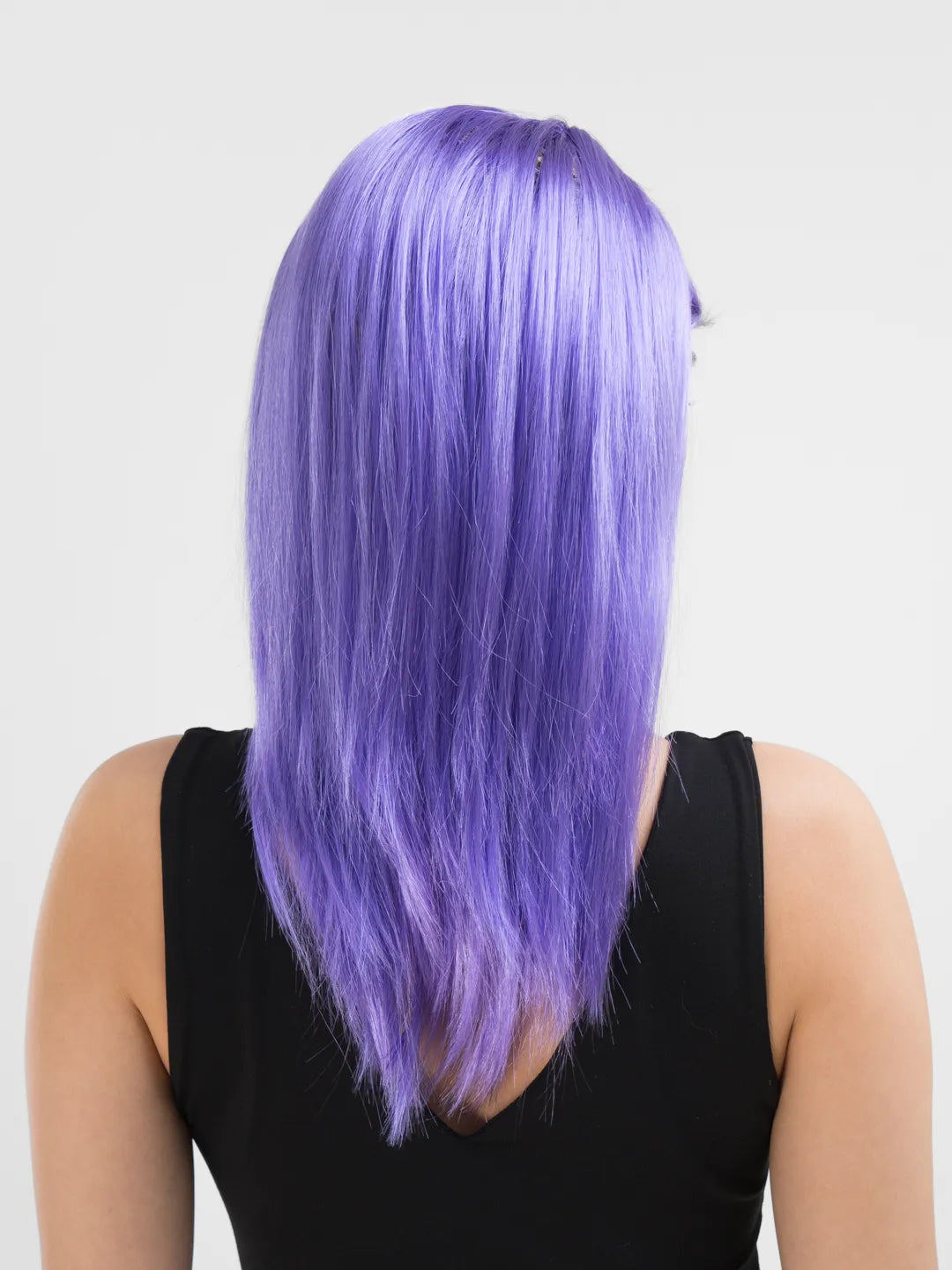 Long Straight Purple Party Wig (5347)